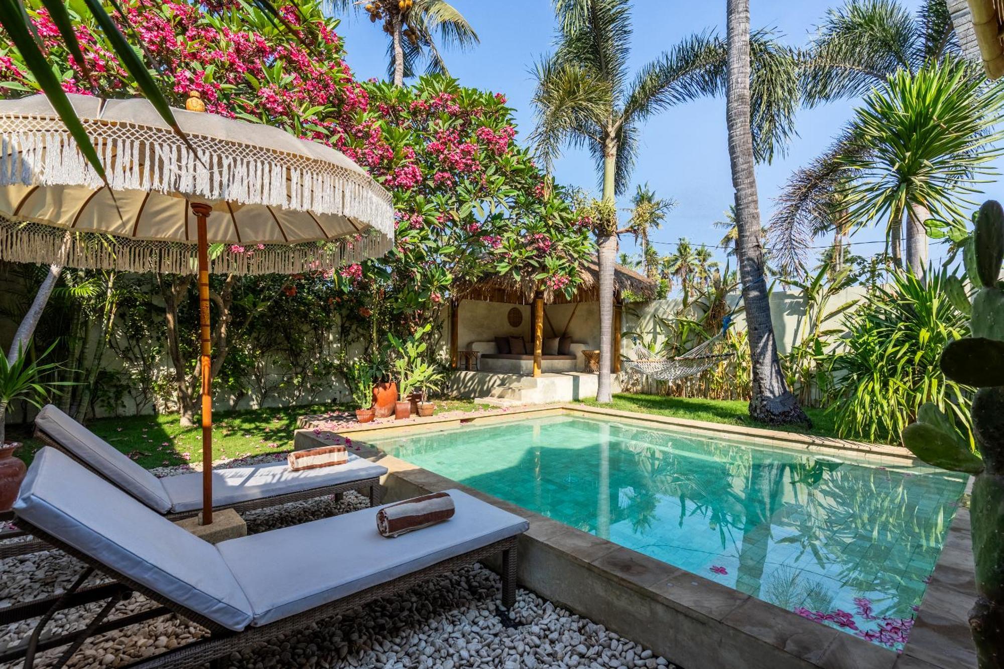 Villa Burung Gili Air Authentic 3-Bedroom Bamboo Villa With Private Pool Exterior foto