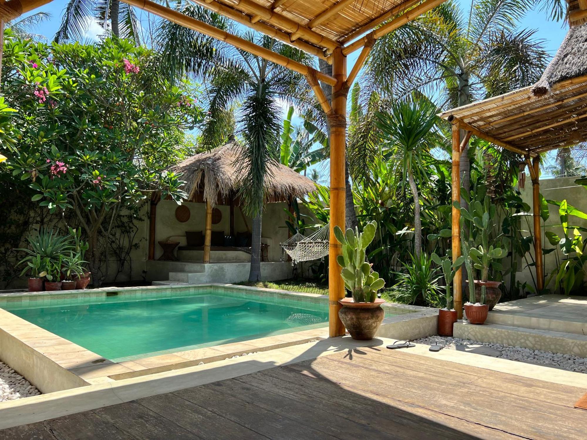 Villa Burung Gili Air Authentic 3-Bedroom Bamboo Villa With Private Pool Exterior foto