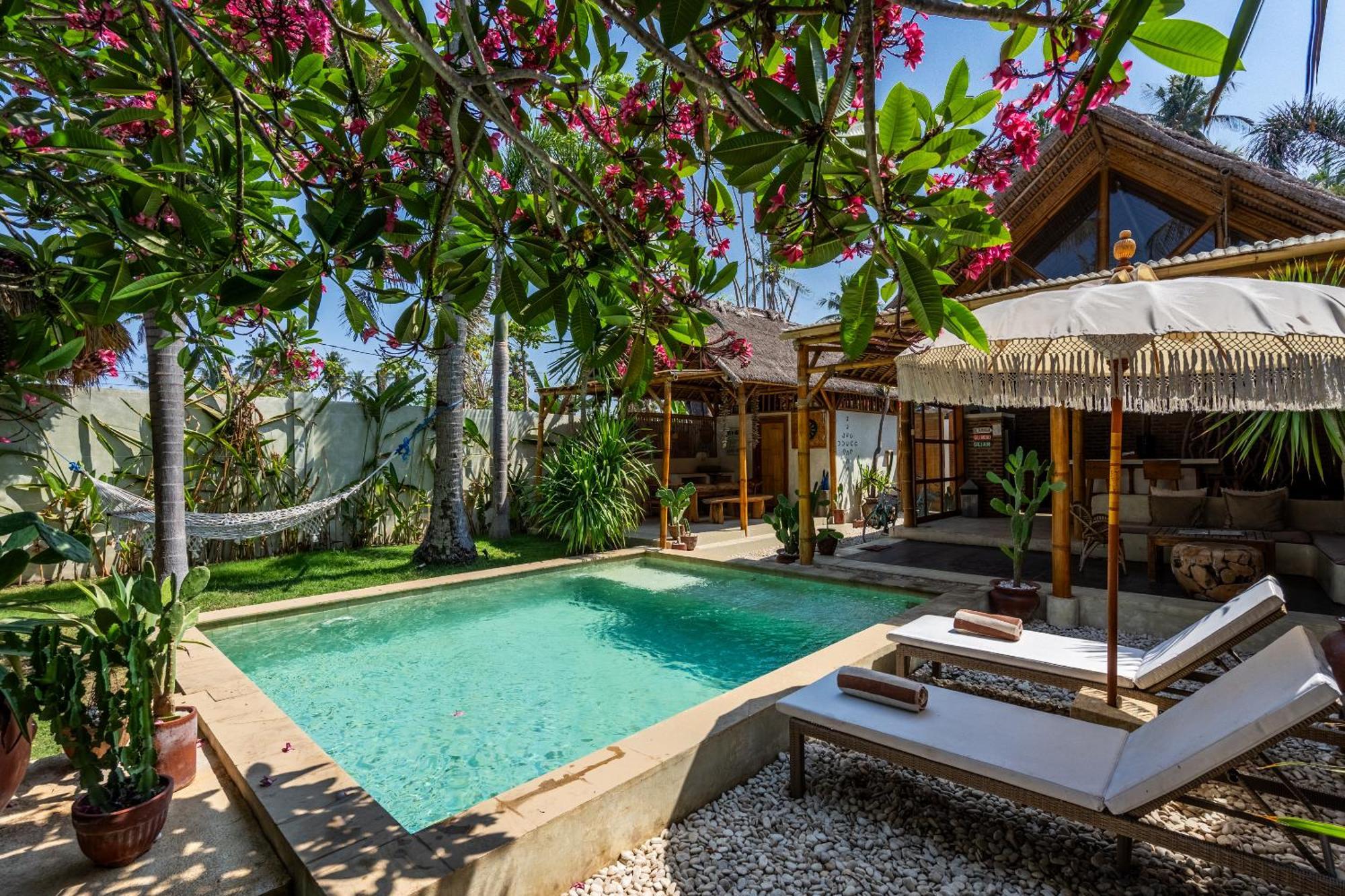 Villa Burung Gili Air Authentic 3-Bedroom Bamboo Villa With Private Pool Exterior foto